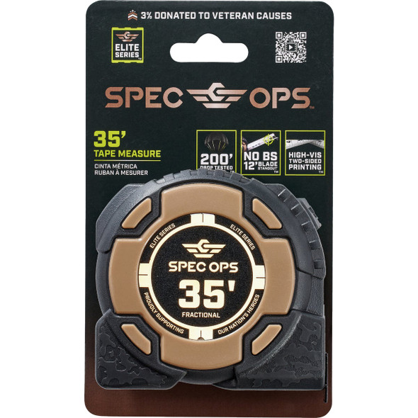 Spec Ops Elite Series 35 Ft. Fractional Tape Measure SPEC-PTM35-F 390628