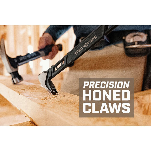 Spec Ops 11 In. High-Carbon Steel Nail Puller Cats Paw Molding Pry Bar SPEC-D11MOLD 377632