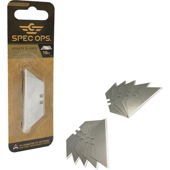 Spec Ops Safety Knife Blade Replacement (10-Pack) SPEC-K1-BLADE10