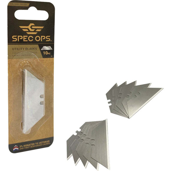 Spec Ops Safety Knife Blade Replacement (10-Pack) SPEC-K1-BLADE10