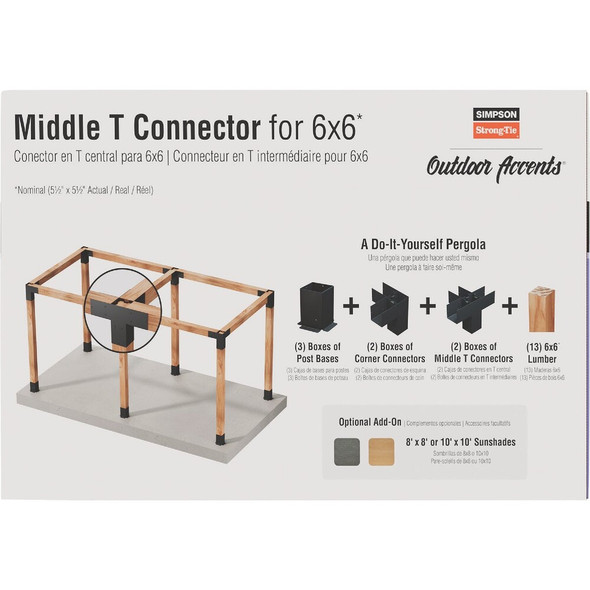 Outdoor Accents Sage Middle T Cnct 6x6 SAGE-T66-KT1 157304