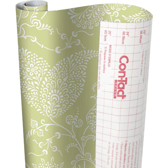 Con-Tact 18 In. x 9 In. Potpourri Self-Adhesive Shelf Liner 09F-C9A83-12