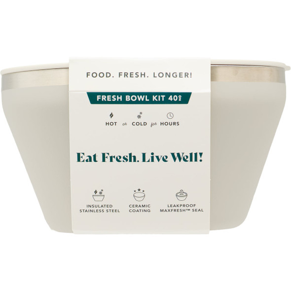 Rigwa Life 40 Oz. Fresh Bowl Kit, Oyster 40FRSH_OSTR 606466