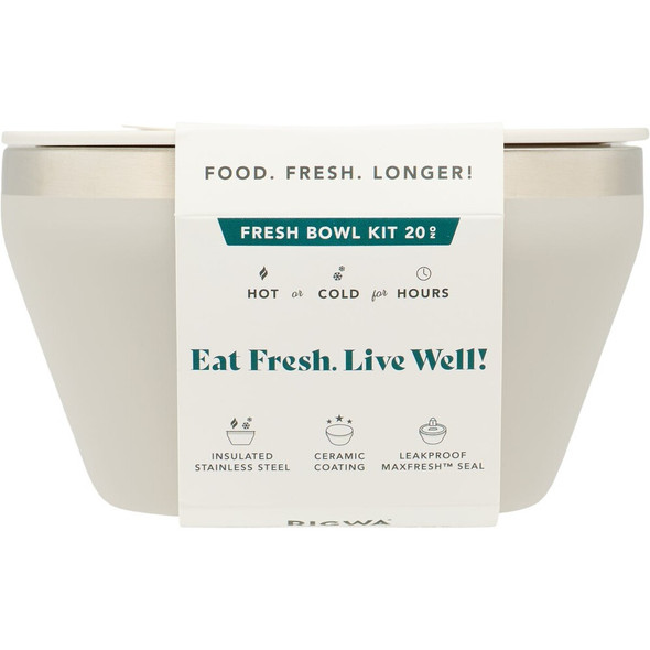Rigwa Life 20 Oz. Fresh Bowl Kit, Oyster 20FRSH_OSTR 613538