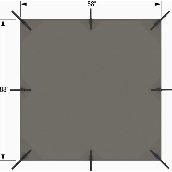 Outdoor Accents Sage Shade 8x8 Gray SAGE-SHADE8X8G 134422