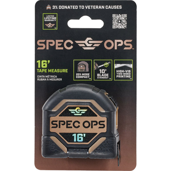 Spec Ops 16 Ft. Tape Measure