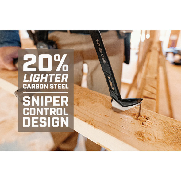 Spec Ops 11 In. High-Carbon Steel Nail Puller Cats Paw Pry Bar