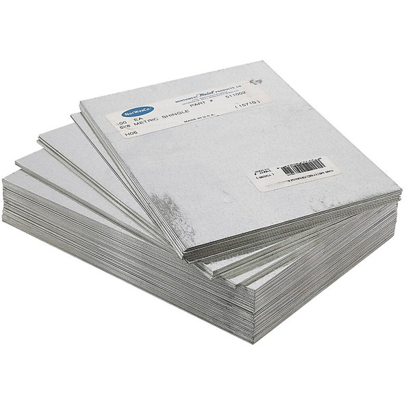 NorWesco 5 In. x 8 In. Mill Galvanized Step Flashing Shingle 511002 Pack of 100 109193