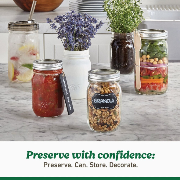 Ball 1 Qt. Easy-Label Regular Mouth Smooth-Sided Mason Jar (12-Count) 2223166 615237