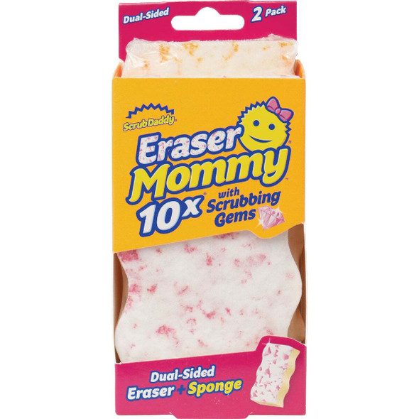 Scrub Daddy Eraser Mommy 10x with Scrubbing Germs (2-Pack) FG4109902006PD0EN01
