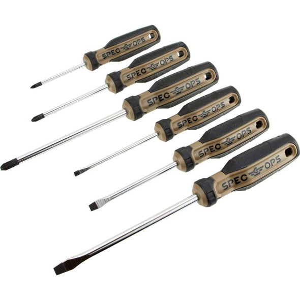 Spec Ops Phillips & Slotted Screwdriver Set (6-Piece) SPEC-S-6PK