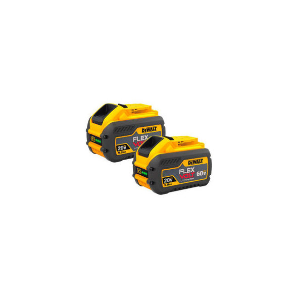 DeWalt DCB609-2 20/60V Li-Ion Flexvolt Battery 9Ah Extended Capacity 2Pk