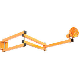 Global Industrial Triple Arm Dock Light Screw-In Base 90"" Reach Par38 Bulb Comp