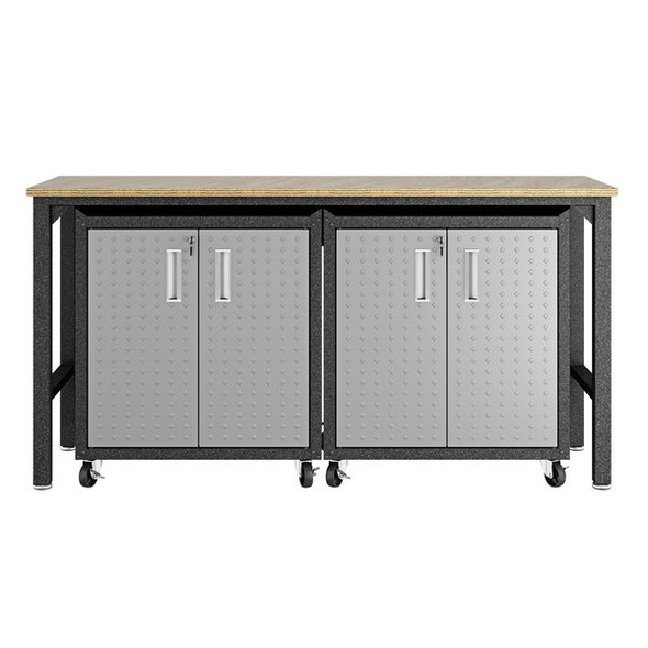 Manhattan Comfort Fortress 3-Piece Mobile Steel Garage Cab 14GMC Manhattan Comfort Fortress 3-Piece Mobile Steel Garage Cab 14GMC