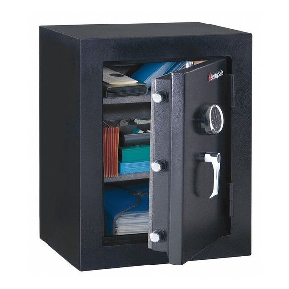 Fire Rated Security Safe, 3.4 cu ft, 163 lb, 1/2 hr. Fire Rating