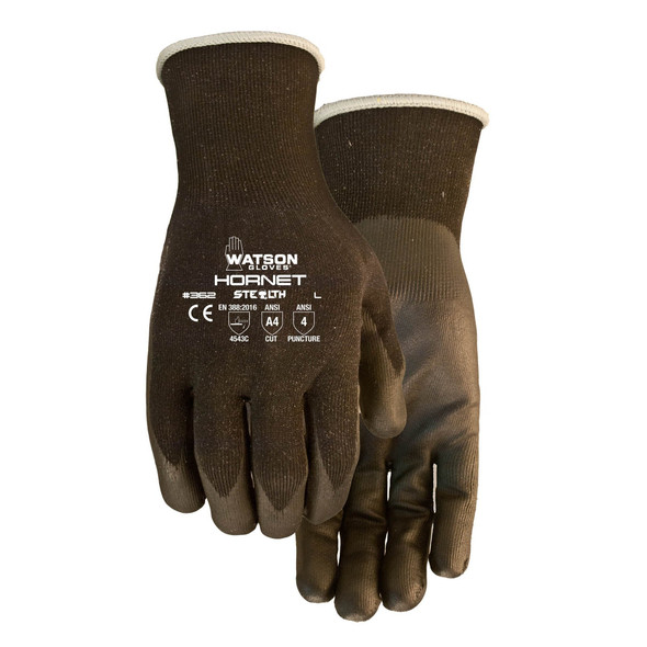 Watson Gloves Knit Gloves, Cut Level A4 ,Nitrile ,Smooth ,M 1 PR 362-M