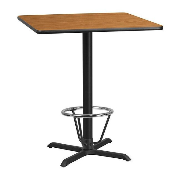 Square Laminate Table, Laminate, Wood Grain