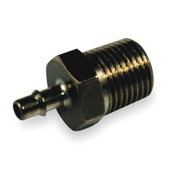 Pneumadyne 1/4" x 1/8" Barbed x MNPT SS Straight Male Connector EB30-1/4-303-5