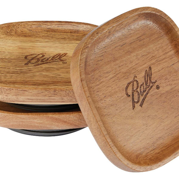 Ball Stack & Store Mason Jar Acacia Wooden Lids (3-Count) 2194956