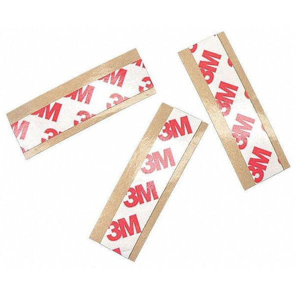 Film Tape, 1 in W, 2 in L, 8.3 mil, Polyester Film, Double-Sided, 100 PK