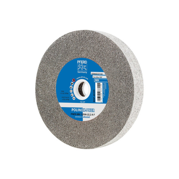 Pferd Tools Unitized Wheel,6Af,6"x1"x1", 6 in Dia, 1 in W, 1 in Arbor Hole 48425