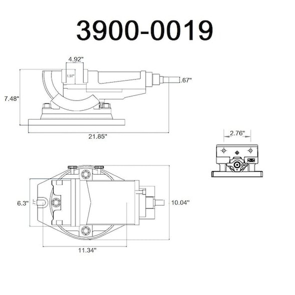 Hhip 6" Angle Vise With 2-Way Swivel Movement 3900-0019