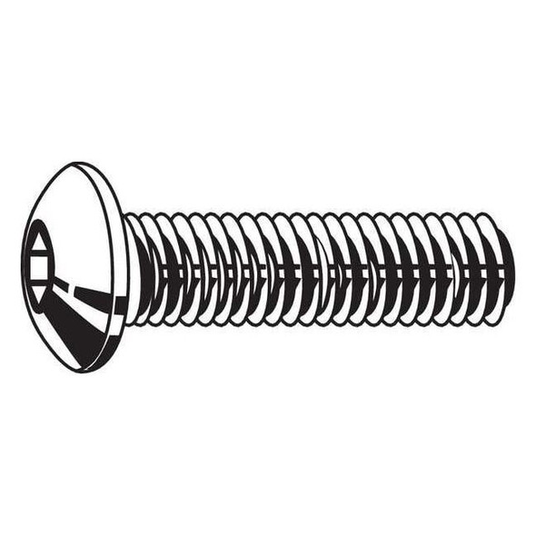 #10-24 Socket Head Cap Screw, Button, Zinc Plated Steel, 1/2 in Length, 100 PK