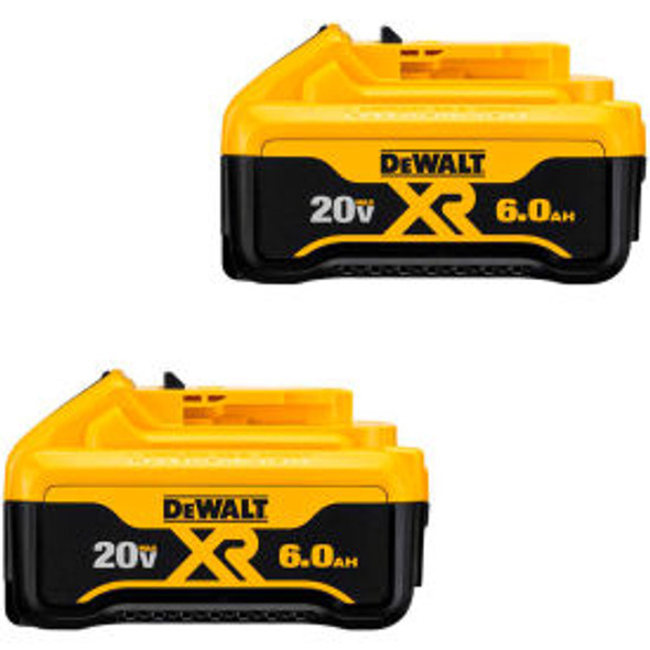 DeWALT DCB206-2 20V MAX 6.0Ah Li-Ion Battery (2-Pack)