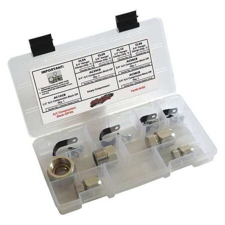 Sur&r Compression Block Off Kit,4 Pieces AC80