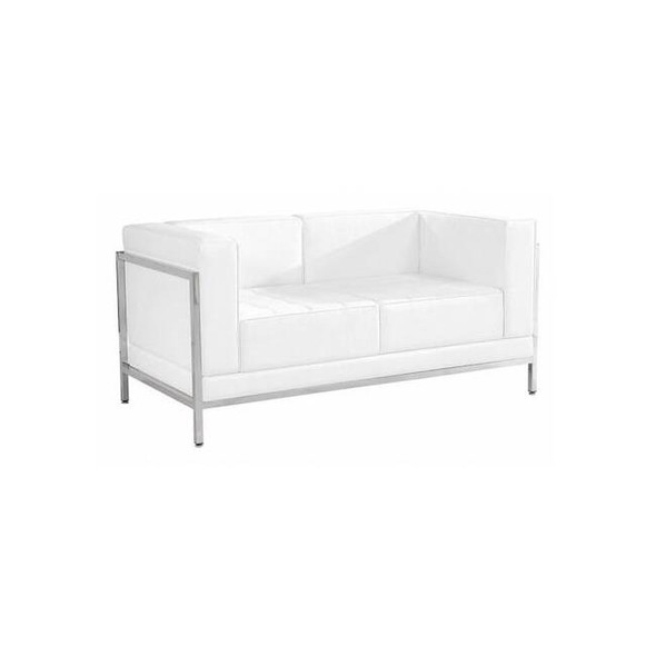 Loveseat, 28-3/4" x 27-1/4", Upholstery Color: White