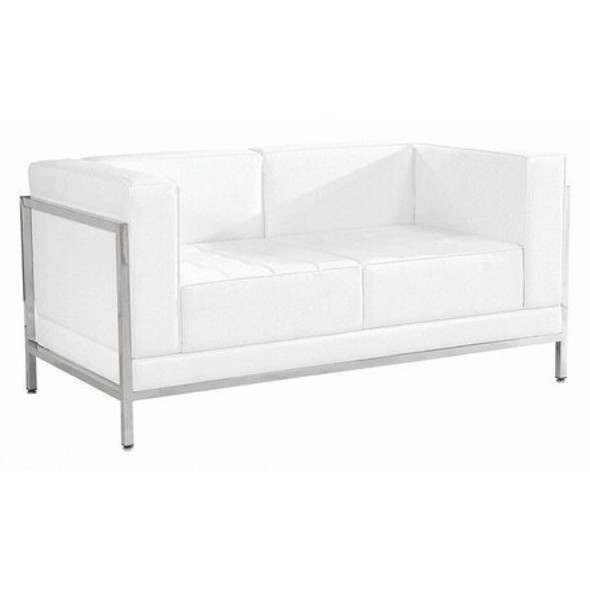 Loveseat, 28-3/4" x 27-1/4", Upholstery Color: White