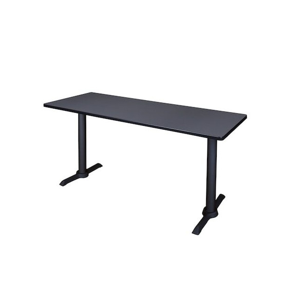 Cain Cain Training Tables, 72 W, 24 L, 29 H, Wood, Metal Top, Grey MTRCT7224GY