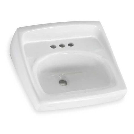 American Standard Bathroom Sink,20-1/2 In. W,12-1/8 In. H 0355012PL.020