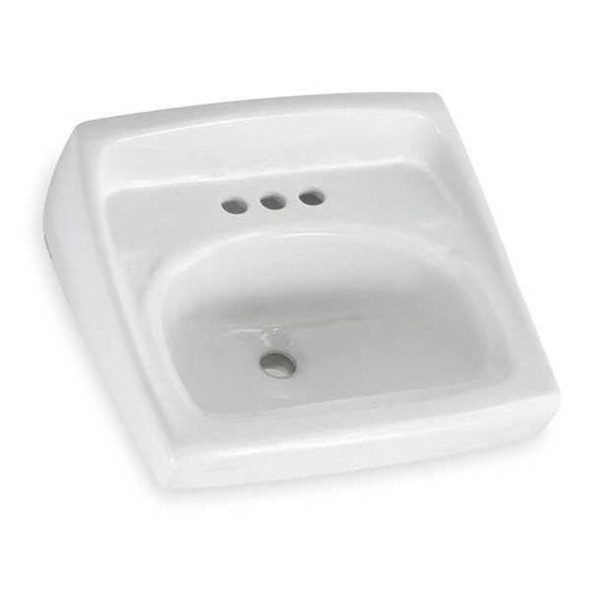 American Standard Bathroom Sink,20-1/2 In. W,12-1/8 In. H 0355012PL.020