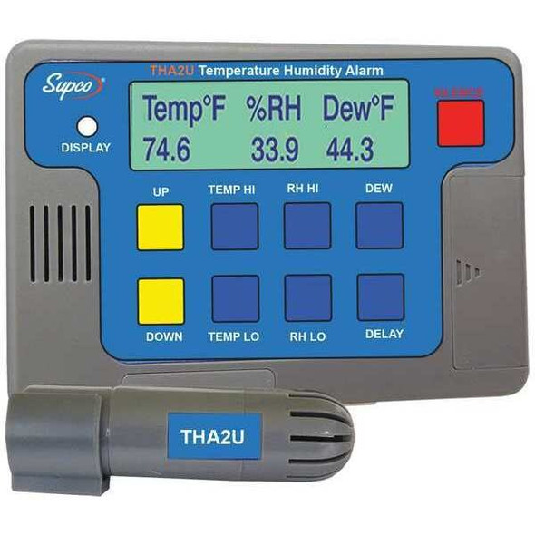 Supco Temperature Alarm,35 hr. Battery THA2U
