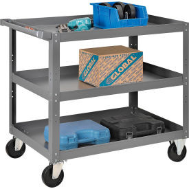 Global Industrial Steel Stock Cart w/3 Shelves 800 lb. Capacity 36""L x 24""W x