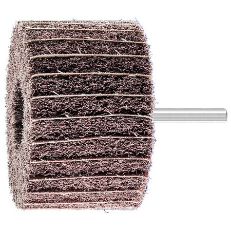 Pferd 3" x 2" POLINOX Mtd. Flap Wheel - 1/4" Shank - PNZ Type - 100 Grit 46222