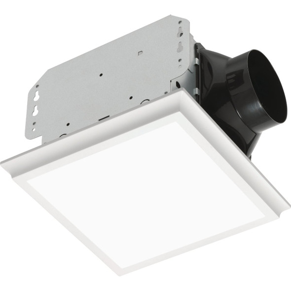 Homewerks 50 CFM 0.7 Sone Bathroom Exhaust Fan with LED Light 7141-50-G4 Homewerks 50 CFM 0.7 Sone Bathroom Exhaust Fan with LED Light 7141-50-G4