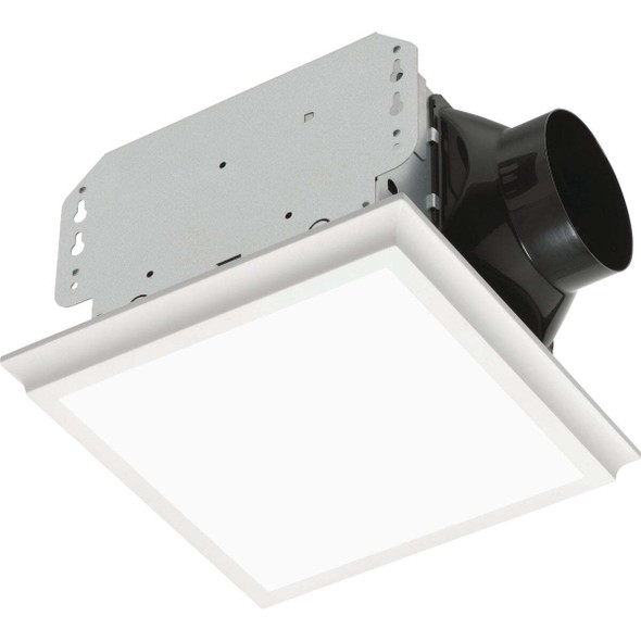 Homewerks 50 CFM 0.7 Sone Bathroom Exhaust Fan with LED Light 7141-50-G4
