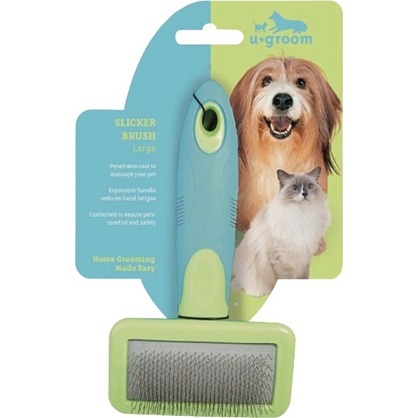 U-groom Large Slicker Pet Brush, 6-3/4 In. x 4-3/4 In.