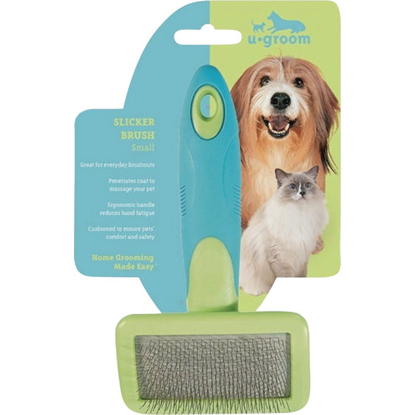 U-groom Small Slicker Pet Brush, 6-3-4 In. x 3-3-4 In. US7352 14 728225