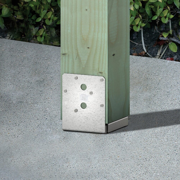 Simpson Strong-Tie ABU Stainless Steel Adjustable Post Base for 6x6 ABU66S 135750