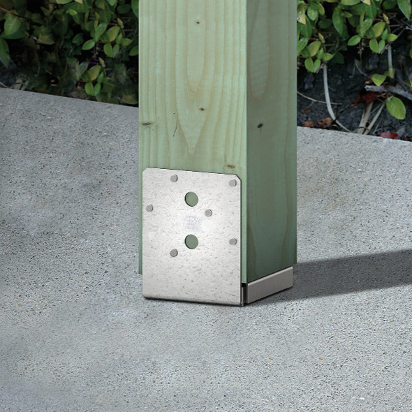 Simpson Strong-Tie ABU Stainless Steel Adjustable Post Base for 6x6 ABU66S 135750