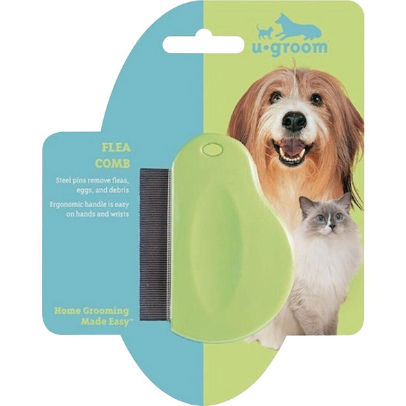 U-groom Contoured Grip Flea Comb US1342 14 750029
