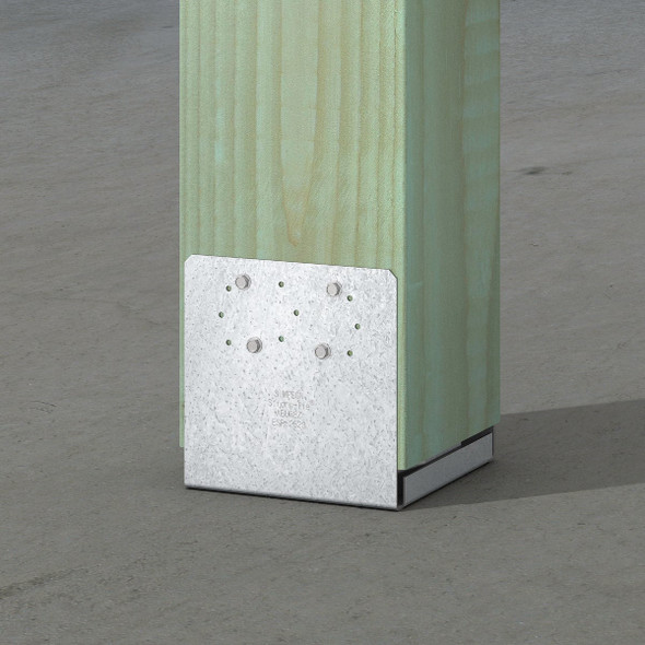 Simspon Strong-Tie ZMAX Galvanized Adjustable Standoff Post Base for 8x8 ABU88Z 136541