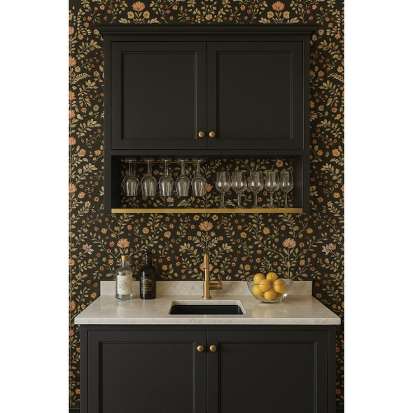 MSI Enchanted Midnight Peel and Stick Wallpaper (20.5 In. x 18 Ft.) PSWP-ENM20.5x18ft 285044