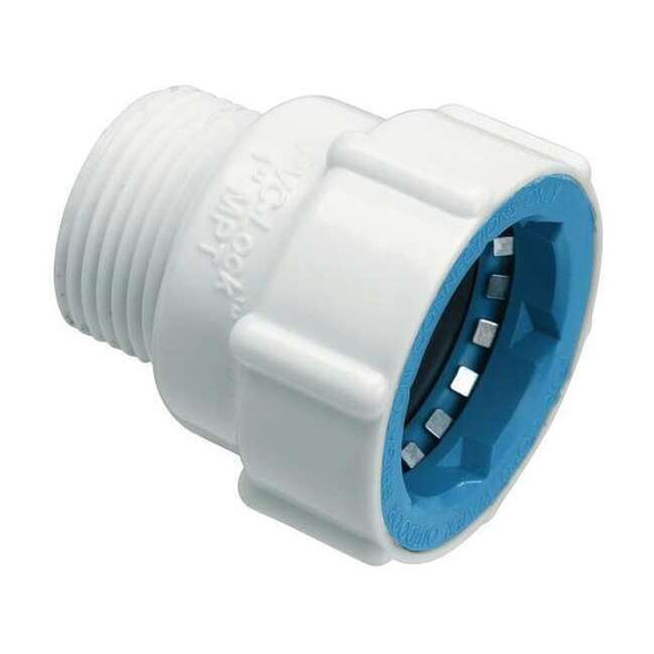 Hydrorain Adapter,1 in. Tube x 1 in. MPT,150 psi 08678