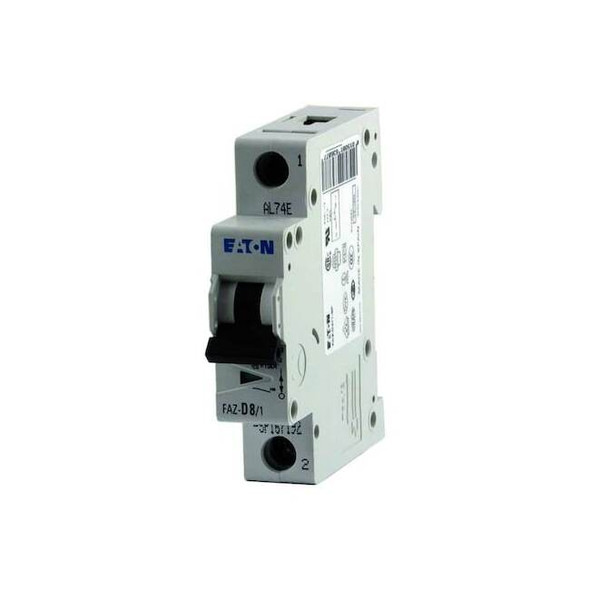 Circuit Breaker, FAZ Series, 2A, 1 Pole, 277/480V AC, 15kA at 277V AC, C Curve