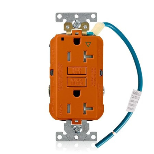 Leviton GFCI Duplex Receptacle Outlet GFTR2-IGO Leviton GFCI Duplex Receptacle Outlet GFTR2-IGO