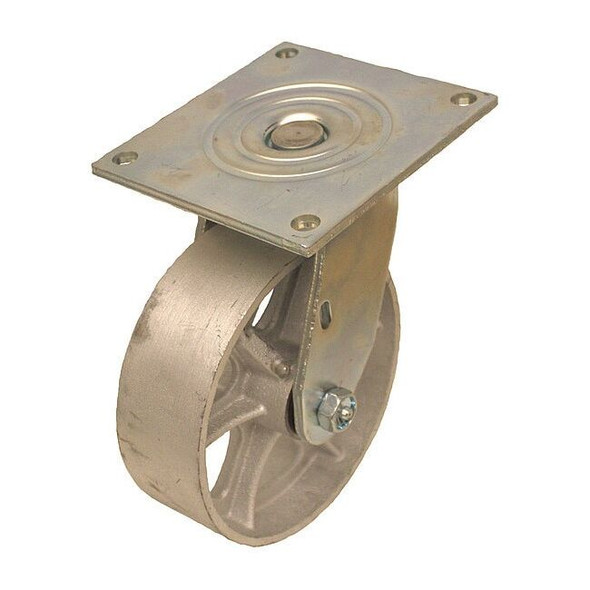 NSF-Listed Plate Caster,1250 lb. Ld Rating,Roller